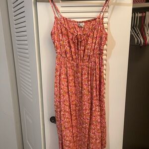 Billabong Pink Floral Midi Dress